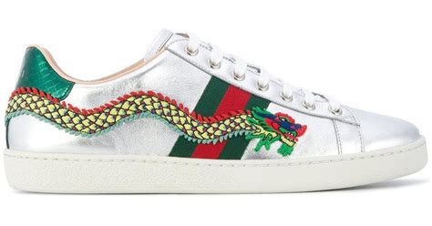 gucci purple dragon shoes|Gucci ace embroidered shoes.